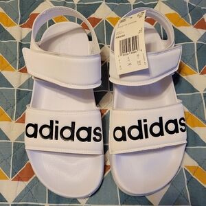 Adidas White Sandals Classic Adilette Style
